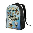 thumbnail image 2 of Cuphead Mugman Cartoon Backpack Lightweight Unisex Basic Daypack Bookbag Laptop Satchel Rucksack For Travel School Office Daily, 2 of 8