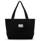 thumbnail image 1 of Bolsos Casuales Mujer Bolso Mano Pana Bolso Compras (negro), 1 of 9