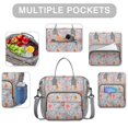 thumbnail image 2 of Pioneer Flower Floral Print Pattern Womens Lunch Box for Work,Insulated Large Lunch Bag for Tween and Teen,Loncheras Para Mujer,Leakproof Adult Lunch Bag for Work,Beach,Travel,Picnic,Camping, 2 of 7