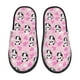 thumbnail image 1 of Balery Funny Panda Draws A Heart Pantuflas de Casa de Felpa Silenciosas con Diseño Estampado, Zapatillas Cómodas Antideslizantes de Algodón para Interior-Large, 1 of 8