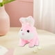 thumbnail image 1 of eléctrico de peluche, juguete realista de conejo, recuerdo de fiesta para niños y niñas, creativo, lindo regalo de cumpleaños, animal de Rosa, 1 of 10
