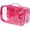 Pink, variant on Small Clear Travel Packing Cube/See Through PVC Plastic Pouch for Carry  Suitcase, Backpack or Diaper Bag/Transparent Multipurpose Accessories, Makeup & Underwear Organizer w/Handle ()