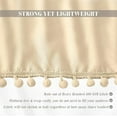 thumbnail image 7 of Elegant Comfort 1-Piece Ella Collection Pom-Pom Bed Skirt 16inch Drop, 1500 Series, Wrap Around Elastic for Easy Application, Wrinkle Resistant, Queen/King, Antique Beige, 7 of 7