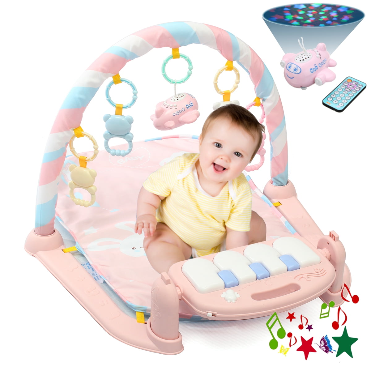 musical piano play mat