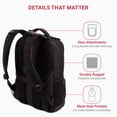 thumbnail image 3 of Mochila para portátil SwissGear Cecil 5505 negra de 18 pulgadas, 3 of 8