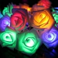 thumbnail image 1 of Cadena de luces LED de simulación de rosas, pequeñas luces intermitentes para decoraciones de propuestas románticas de boda y San Valentín, 1 of 6