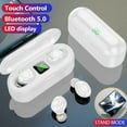 thumbnail image 2 of Auriculares inalámbricos, auriculares deportivos Bluetooth con ganchos para la oreja, auriculares inalámbricos intrauditivos con sonido envolvente, auriculares Bluetooth resistentes al agua IPX8,, 2 of 5