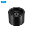 thumbnail image 3 of Uxcell 70mm 78A with Black ABEC-9 Soft Cruiser Wheels Street Wheels Skateboard PU, Black 4 Pack, 3 of 5