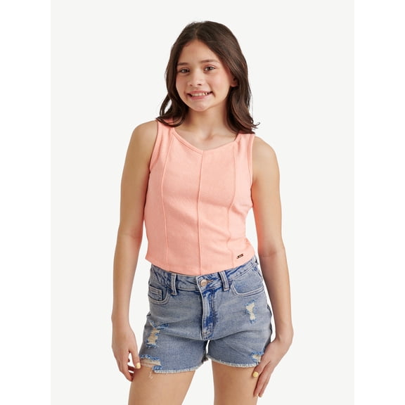 Justice Girls Rib Tank, Sizes XS - XLP