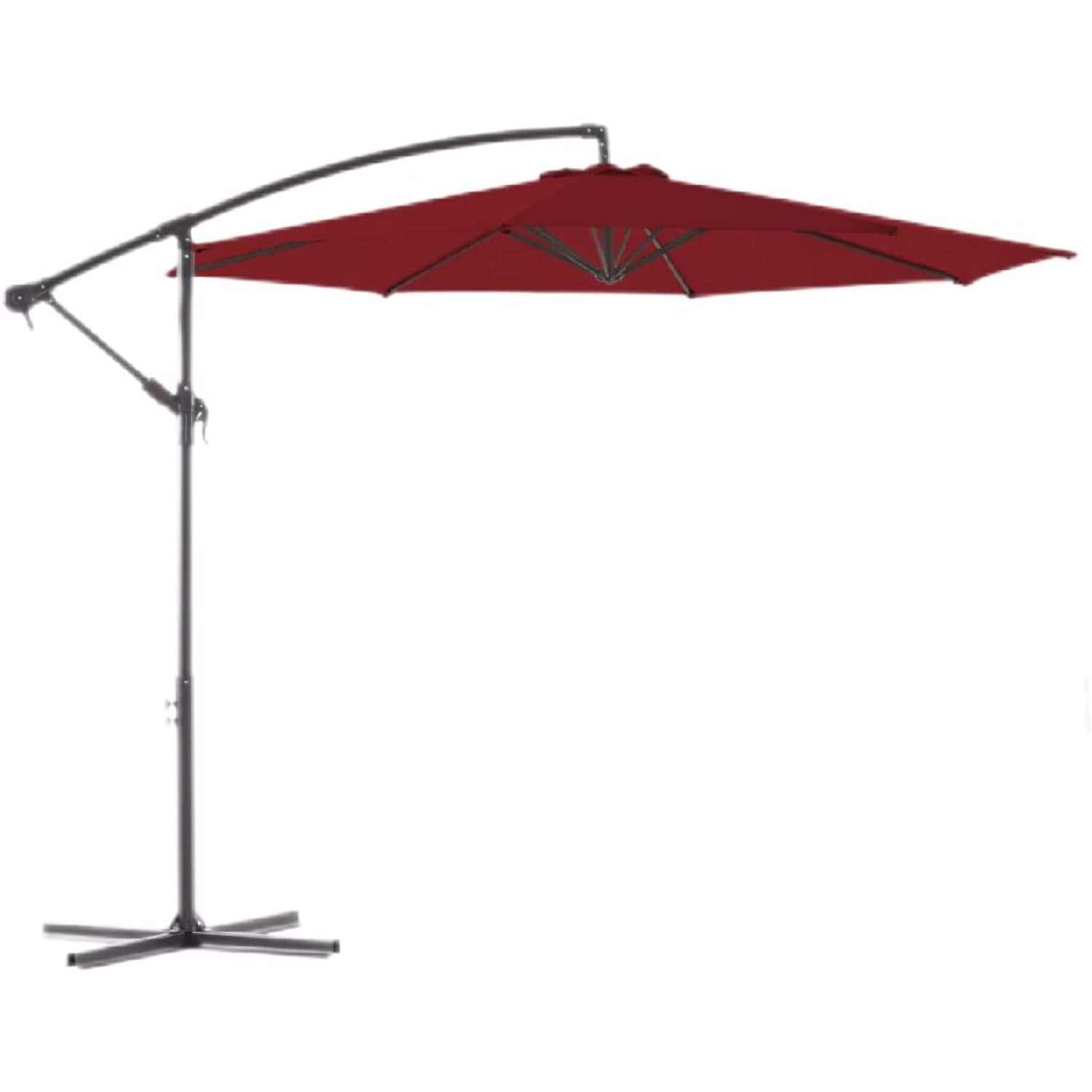 BLUU 10 FT Patio Offset Umbrella Outdoor Cantilever Umbrella Hanging