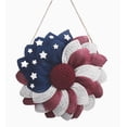 thumbnail image 7 of 250th Anniversary Patriotic Wreath, Red White and Blue Wreath All-Weather Farmhouse Outdoor Holiday Decoration, Memorial Wreaths 4th of July Wreaths for Front Door, 7 of 7