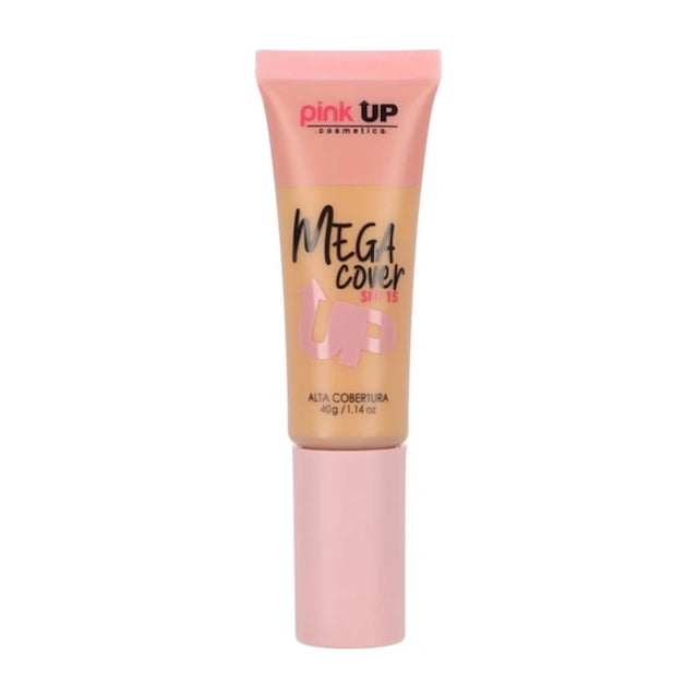 Mega Cover Maquillaje de larga duración Alta Cobertura Pink Up marron claro