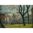 thumbnail image 3 of Stanisław Kamocki 24x18 Black Modern Framed Museum Art Print Titled - Theme from the Planty Park in Krakow (1934), 3 of 5