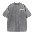 thumbnail image 5 of Men T Shirts Oversized Print Short Sleeve Soft Casual Retro Graphic Comfortable Fit Tee Grey XXL, 5 of 6