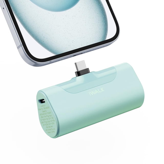 Cargador portátil iWalk para iPhone 15 4500 mAh con USB-C de 20 W
