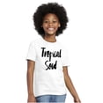 thumbnail image 3 of Tropical Soul Cute Island Vacay Vibes Crewneck T Shirts Boy Girl Teen Brisco Brands M, 3 of 6