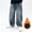 Z_Blue, variant on Efsteb Fashion Boys Baggy Jeans for Kids Teen Casual Straight Wide Leg Cargo Jeans Loose Elastic Waist Denim Pants with Pockets (Black,5 Years)