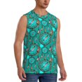 thumbnail image 2 of Bingfone Boho Dreamcatcher Pattern Men's Tank Tops Workout Sleeveless Tee Shirts Running Beach Tanks for Men-3X-Large, 2 of 7