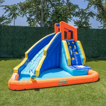 My First Waterslide Inflatable Splash and Slide (Blue/Orange) (Only Pump)