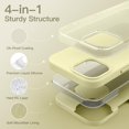 thumbnail image 3 of Silicone Case for iPhone 15 6.1Inch, Silky,Soft Touch Full,Body Protective Phone Case, Shockproof Cover,Yellow, 3 of 4