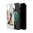 thumbnail image 2 of DistinctInk Tough Case for Apple iPhone 14 (6.1" Screen), Compatible with MagSafe Charging - Valentine's Day Soft Coated Wheaten Terrier, 2 of 6