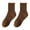 Coffee, variant on harmtty Winter socks 1 Pair Autumn Winter Unisex Socks Middle Tube Solid Color Moisture Absorption Stretchy Men Women Knitted Socks for Daily Wear Light Coffee
