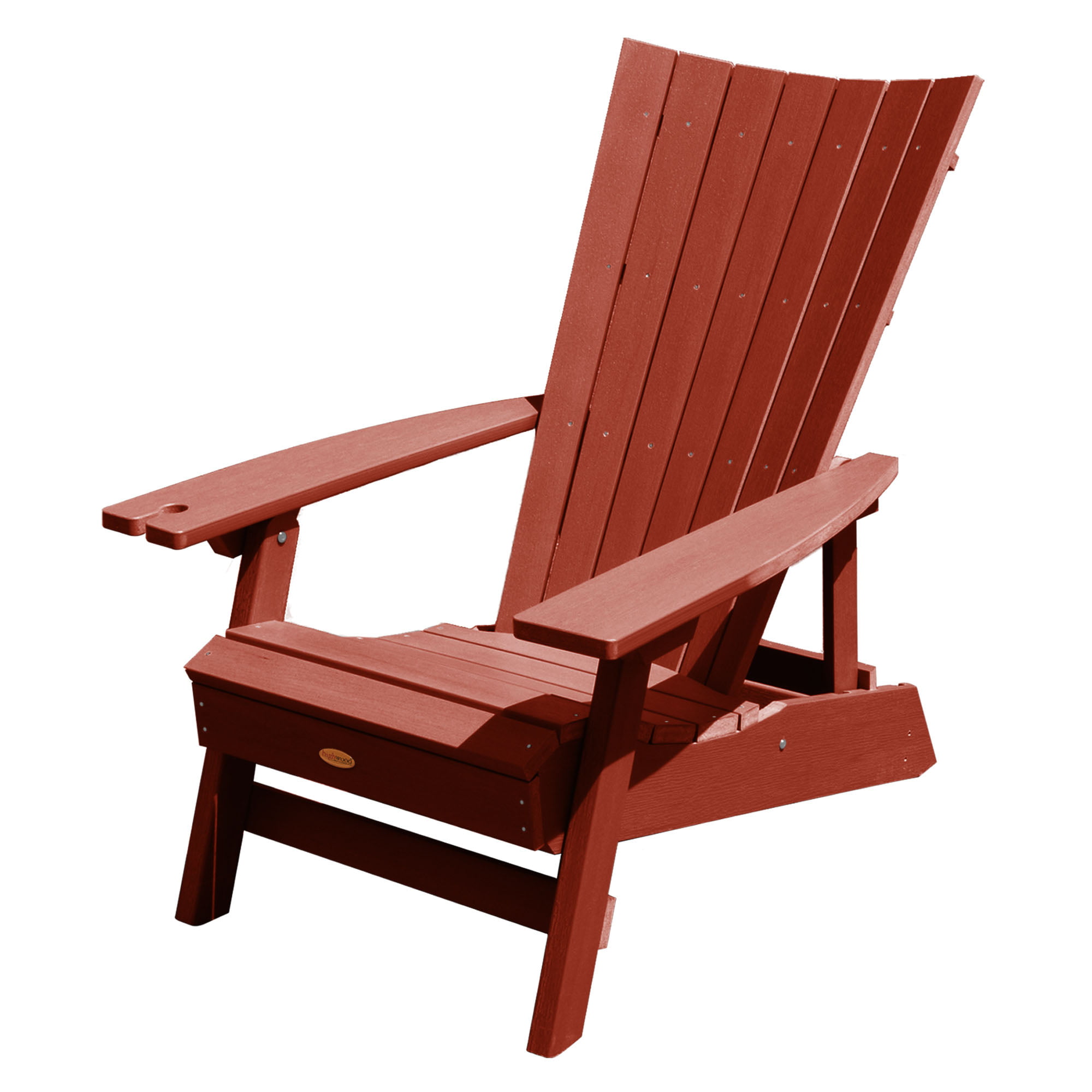 Highwood Manhattan Beach Adirondack Chair With Wine Glass Holder