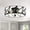 Black, variant on Vanity Art 4 Light 15.94 Inches Unique Statement Geometric Flush Mount Lighting | Modern Hanging Ceiling Lights Fixtures for Dining Room Living Room Bed Room Kitchen SYBG3334-BD
