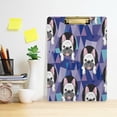 thumbnail image 6 of FMSHPON Dog Bulldog Dog Abstract Clipboard Hardboard Wood Nursing Clip Board and Pull for Standard A4 Letter 13x9 inches, 6 of 8