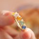 thumbnail image 3 of Mujeres Niñas Temperamento Anillo Completo Colorido Anillos Delicado Diseño Puede Ser Ajustable Anillo Ligero Anillo De Oro De Alto Grado, 3 of 7