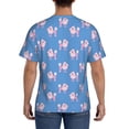 thumbnail image 3 of Bixox Men's Cute Poodle Dog Printed Short Sleeve Skinny Athletic T-Shirt, 3 of 6