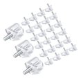thumbnail image 1 of Riwesomey 100 piezas, 0,3 cm/0,12 pulgadas, soporte para estante, pasador de fijación de clavos, soporte transparente de PVC para muebles, Artesanía, 1 of 6