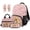 Capybara Pink Cow Print, variant on Yuyamidu Cute Axolotl School Backpack with Lunch Bag 17 Inch Purple Cherry Blossom Schoolbags Set Age 8-9 Primary School Bookbag for 5th Grade Kids Girls Lunch Box Pencil Case Bookmarks, 5 PCS