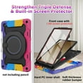 thumbnail image 4 of For Samsung Galaxy Tab A11 Plus 5G 2025/A9 Plus 5G/A9+ 2023 11 Inch with HD Screen Protector & Shoulder Strap,Heavy Duty Military,360°Rotating Stand Case for Kids, 4 of 7