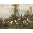 thumbnail image 3 of Filippo Palizzi 18x15 Black Modern Framed Museum Art Print Titled - Spring (1868), 3 of 5