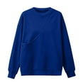thumbnail image 5 of Kilaqueen Women's Pet Pouch Sweatshirt Kangaroo Pocket Long Sleeve Solid Color Pullover Tops for Small Dogs and Cats, Puppy Kitten Dog Holder, 5 of 6