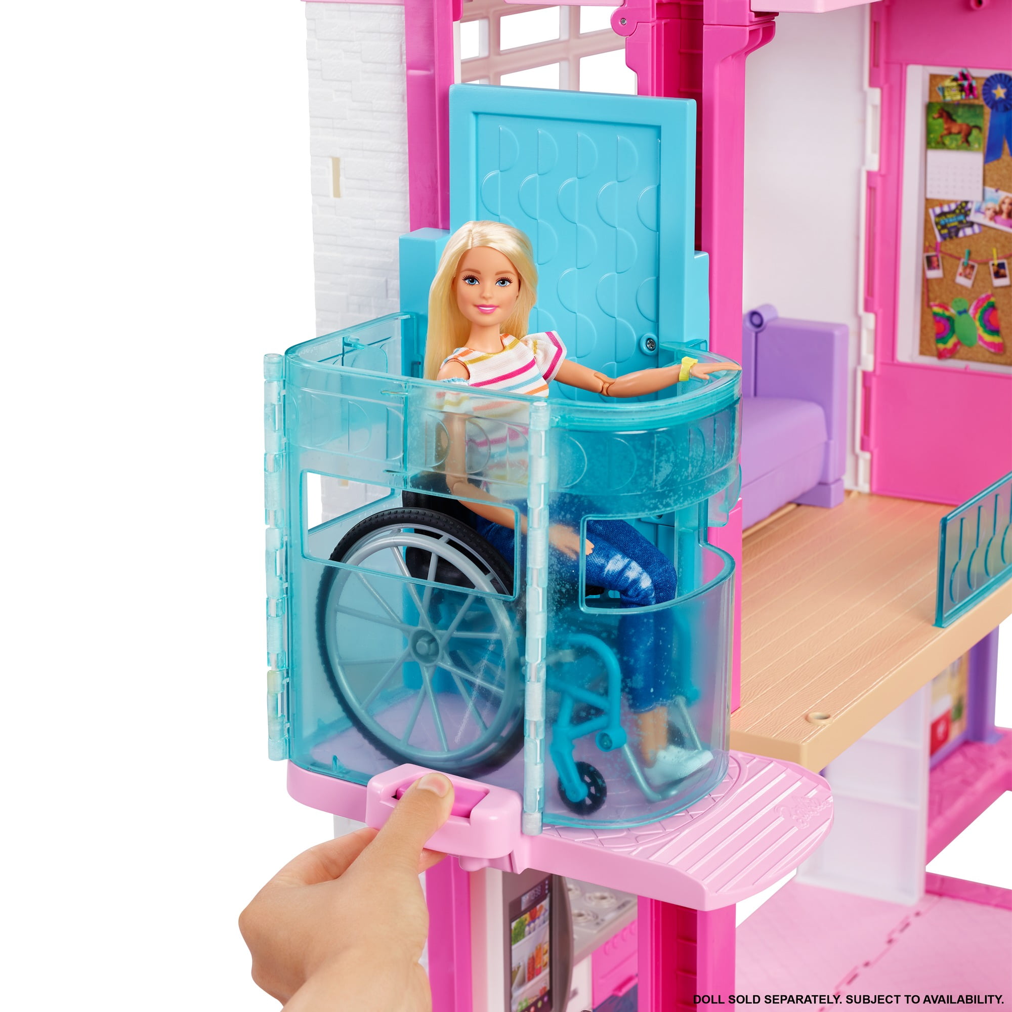 barbie house with slide