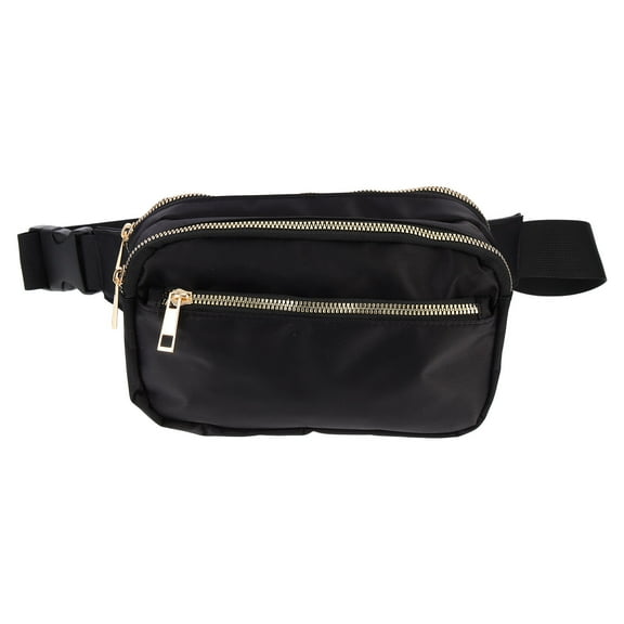 WHAMVOX  Travel Fanny Pack Ladies Belt Bag Women Running Pouch for Black