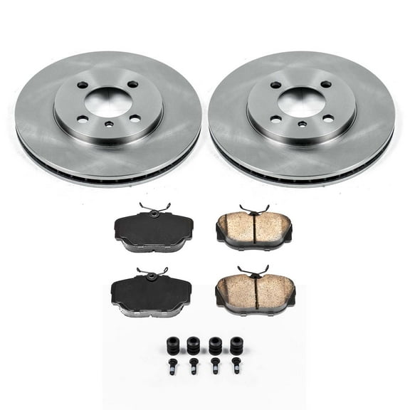 Ultimate Brakes Front Ceramic Brake Pad and Rotor Kit with Hardware WM80447