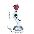 thumbnail image 3 of EUDIDV Halloween Decorations Halloween Resin Battery Ornaments Window Festival Hand Rose Ornaments Decorative Lights Sale Clearance, 3 of 6