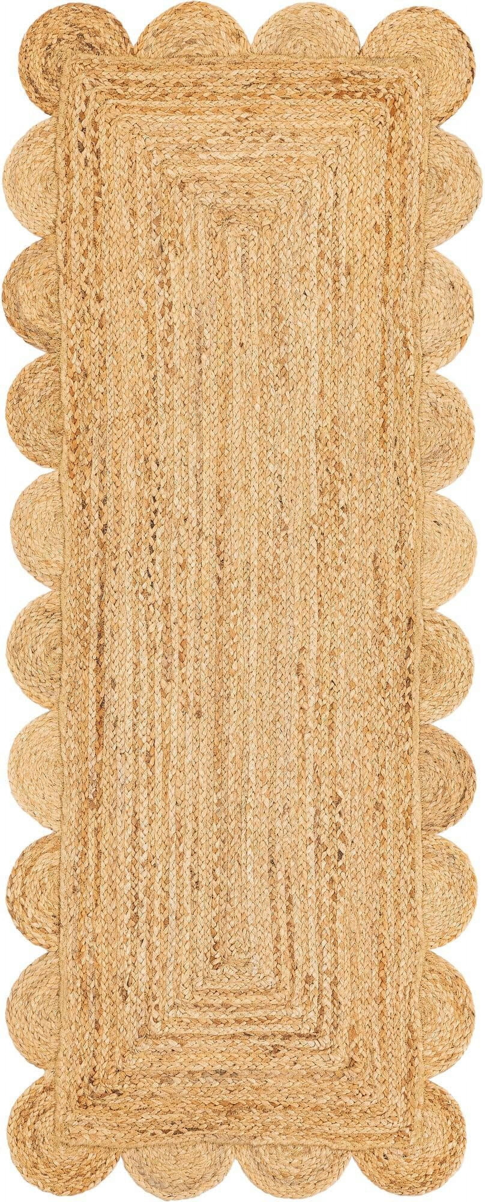 Eco-Friendly Jute Area Rug – Handwoven, Reversible, Non-Slip Backing – Perfect for Boho, Farmhouse, or Coastal Decor