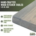 thumbnail image 2 of Restore Riverstone Grey Solid Wood Dining Tabletop, 2 of 9