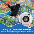 thumbnail image 3 of Socofuz Kids Learning & Game Rug 3'x4', Non-Slip Carpet, Kids Car Town City Roadmap Rug for Playroom Bedroom Boys, Track Carpet Kids Car Play Rugs, 3 of 9