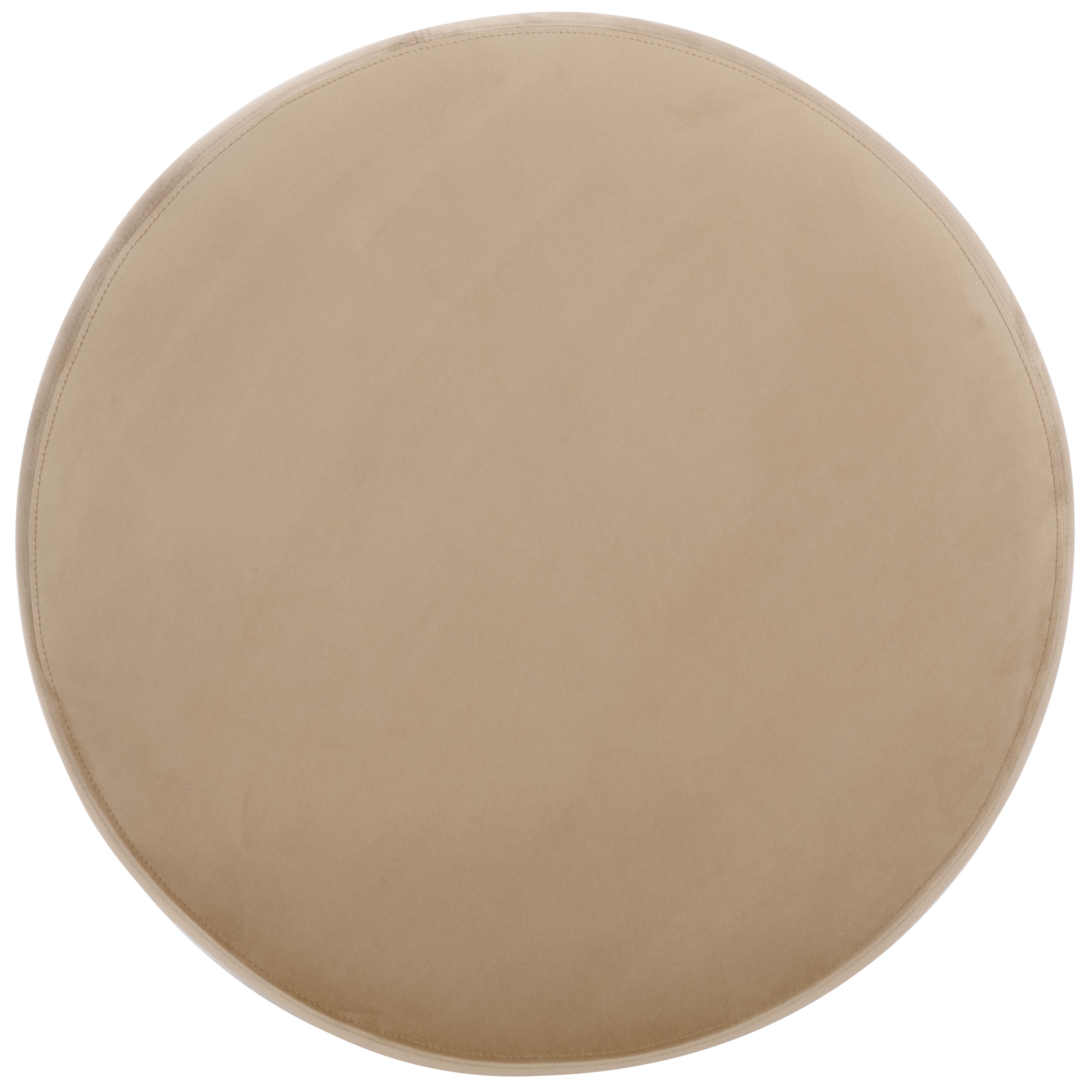 Safavieh Rohan Modern Round Ottoman, Tan