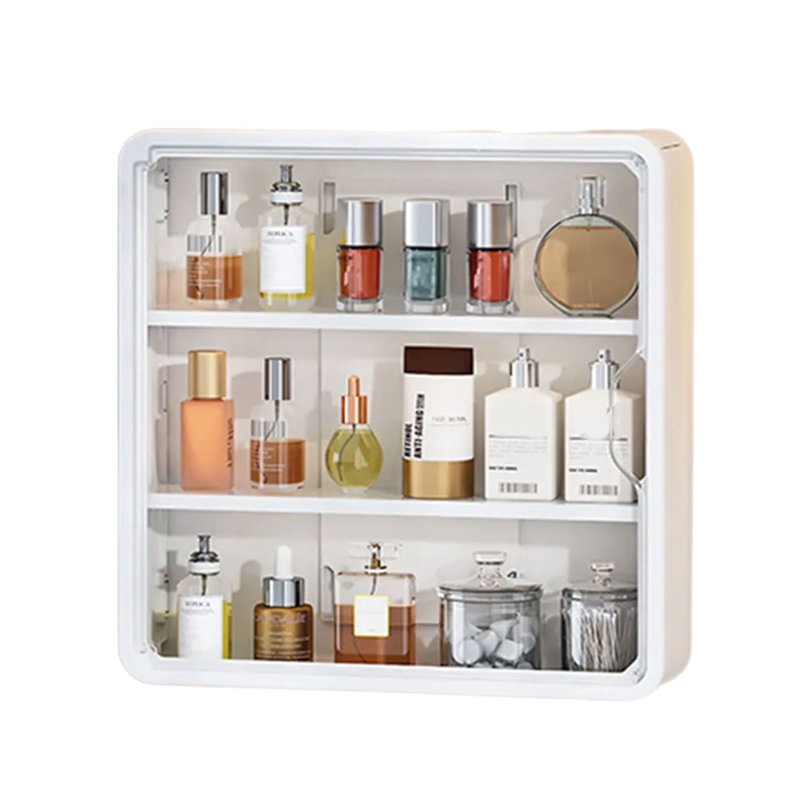 Easy Install Wall Mounted Organiser Multi Layer Shelf For Bathroom Bedroom Space Saving Storage Rack for Cosmetics