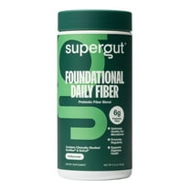 Supergut Foundational Daily Fiber Unflavored Prebiotic Fiber Blend for Gut & Digestive Health, 5.5 oz, 20 Servings