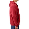 thumbnail image 2 of Men's and Big Men's Fleece Full Zip Hooded Jacket, Up to Size 3XL, 2 of 5