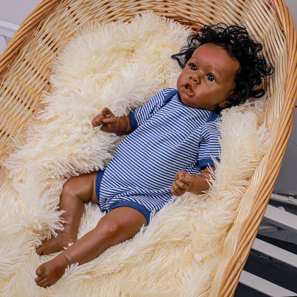 Full Silicone Reborn Baby Dolls Realistic Newborn Lifelike Girl Gifts Toy 20" 