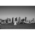 thumbnail image 2 of Highsmith, Carol 18x13 Black Modern Framed Museum Art Print Titled - Skyline of San Diego California Black and White, 2 of 4