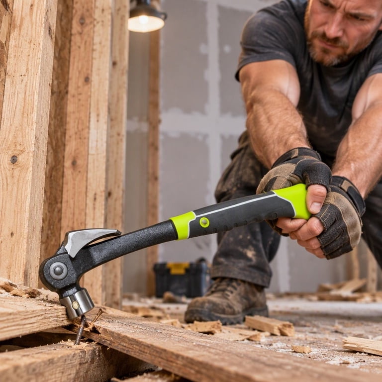 Adjustable Claw Hammer, Magnetic Carbon Steel Forged Hammer with Multi ...